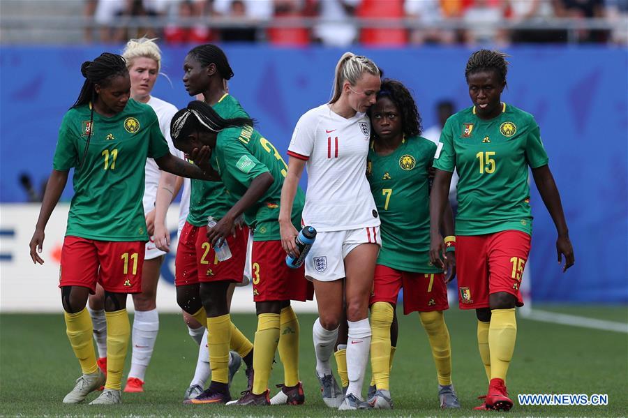 (SP)FRANCE-VALENCIENNES-2019 FIFA WOMEN'S WORLD CUP-ROUND OF 16-ENGLAND VS CAMEROON