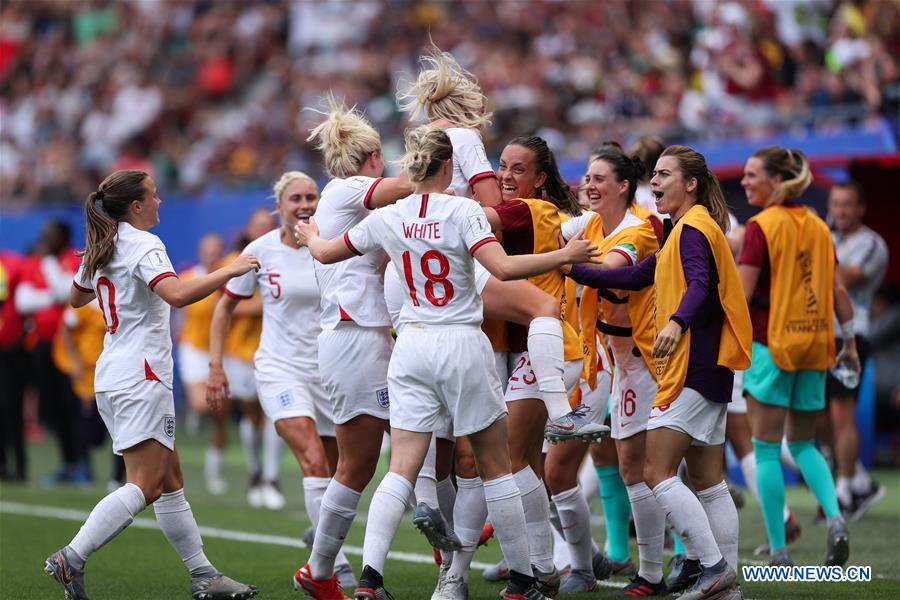 (SP)FRANCE-VALENCIENNES-2019 FIFA WOMEN'S WORLD CUP-ROUND OF 16-ENGLAND VS CAMEROON