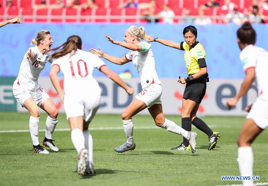 (SP)FRANCE-VALENCIENNES-2019 FIFA WOMEN'S WORLD CUP-ROUND OF 16-ENGLAND VS CAMEROON