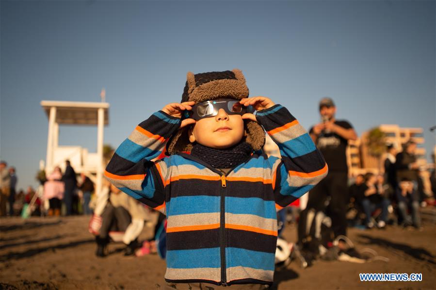 CHILE-LA SERENA-SOLAR ECLIPSE