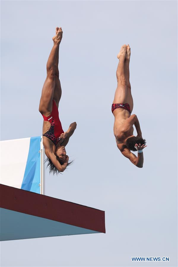 (SP)ITALY-NAPLES-SUMMER UNIVERSIADE-DIVING-PLATFORM SYNCHRO MIXED-FINAL