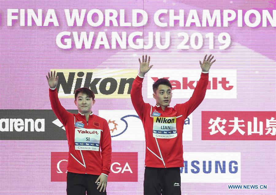 (SP)SOUTH KOREA-GWANGJU-FINA WORLD CHAMPIONSHIPS-DIVING-MIXED 10M SYNCHRONISED