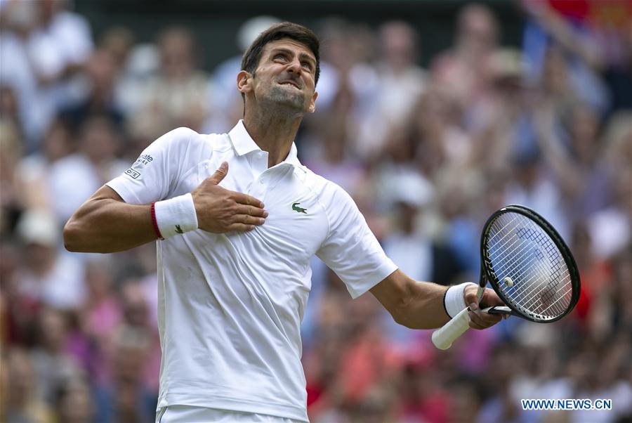 (SP)BRITAIN-LONDON-TENNIS-WIMBLEDON CHAMPIONSHIPS 2019-MEN'S SINGLES-FINAL