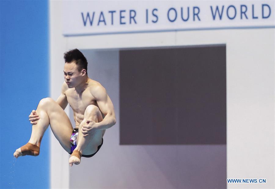 (SP)SOUTH KOREA-GWANGJU-FINA WORLD CHAMPIONSHIPS-DIVING-MEN'S 3M SPRINGBOARD SEMIFINAL