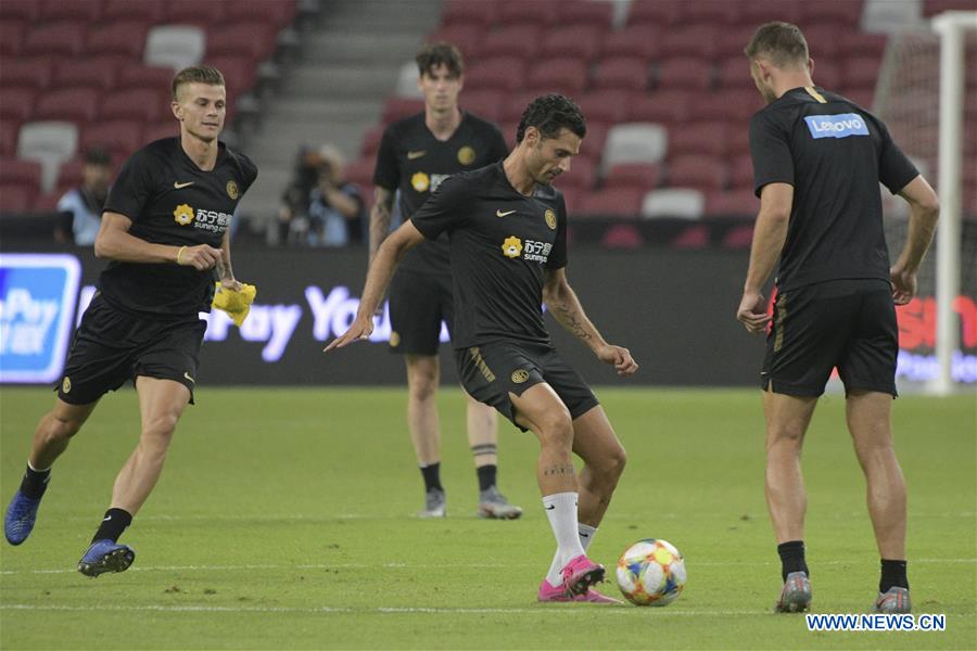 (SP)SINGAPORE-SOCCER-INTERNATIONAL CHAMPIONS CUP-INTER MILAN-TRAINING