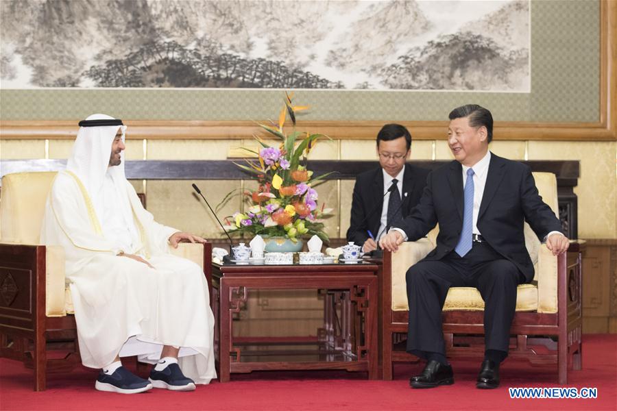 CHINA-BEIJING-XI JINPING-CROWN PRINCE OF ABU DHABI-MEETING (CN)