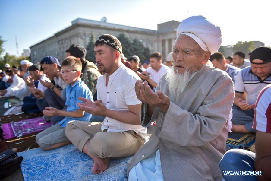 KYRGYZSTAN-BISHKEK-EID AL-ADHA-PRAYER