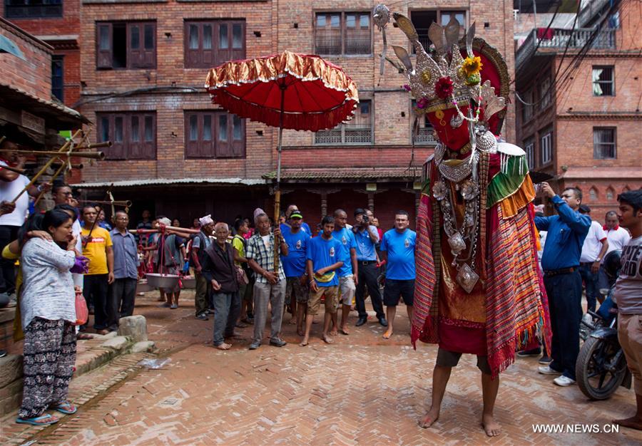 NEPAL-BHAKTAPUR-PANCHA DAN FESTIVAL