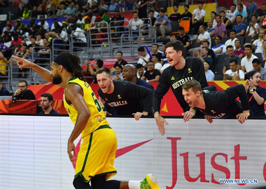 (SP)CHINA-DONGGUAN-BASKETBALL-FIBA WORLD CUP-GROUP H-AUSTRALIA VS SENEGAL (CN)