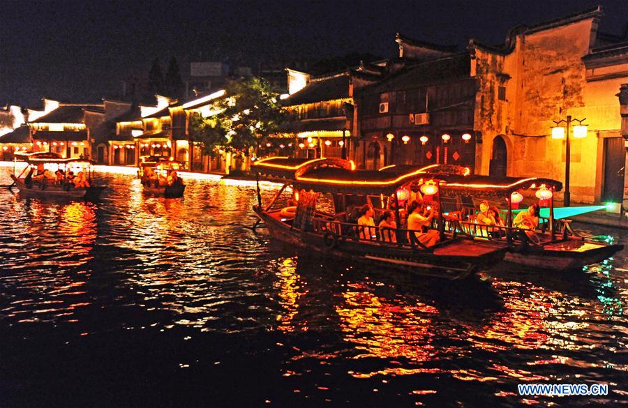 CHINA-ZHEJIANG-RIVER-NIGHT VIEW (CN)