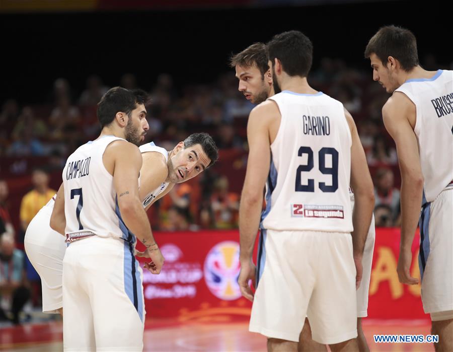 (SP)CHINA-BEIJING-BASKETBALL-FIBA WORLD CUP-ESP VS ARG (CN)