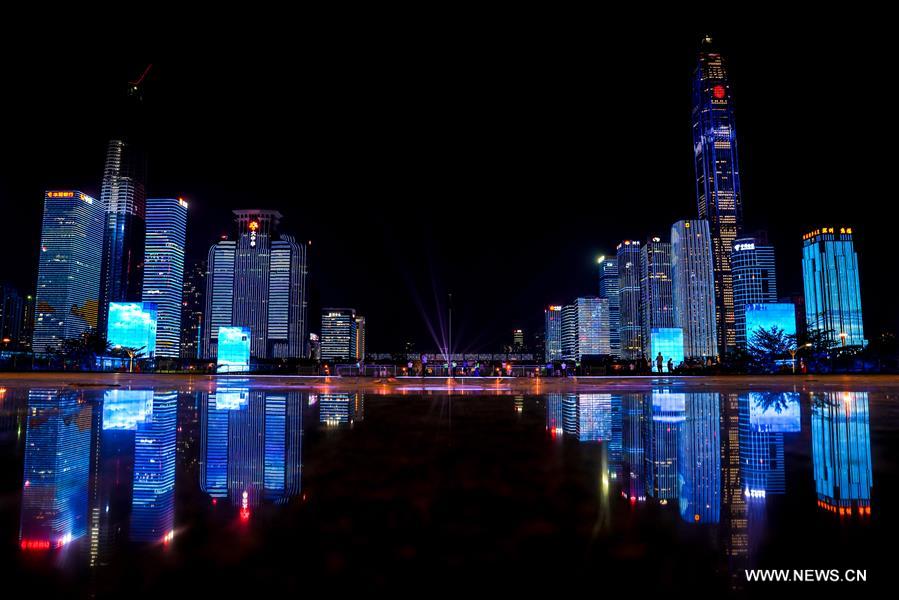 CHINA-SHENZHEN-LIGHT SHOW-CELEBRATION (CN)