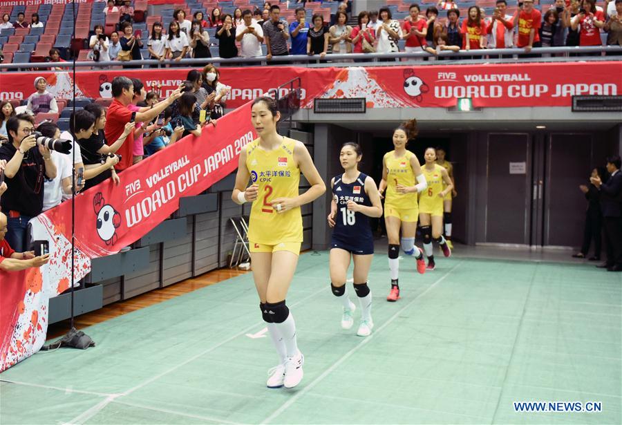 (SP)JAPAN-OSAKA-VOLLEYBALL-WOMEN'S WORLD CUP-CHN VS SRB