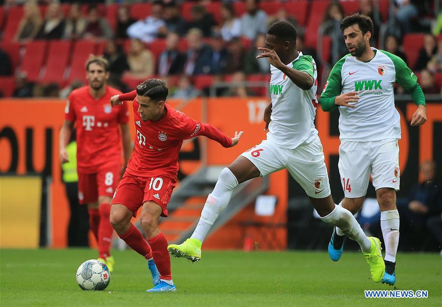 (SP)GERMANY-AUGSBURG-SOCCER-BUNDESLIGA-FC AUGSBURG VS FC BAYERN MUNICH