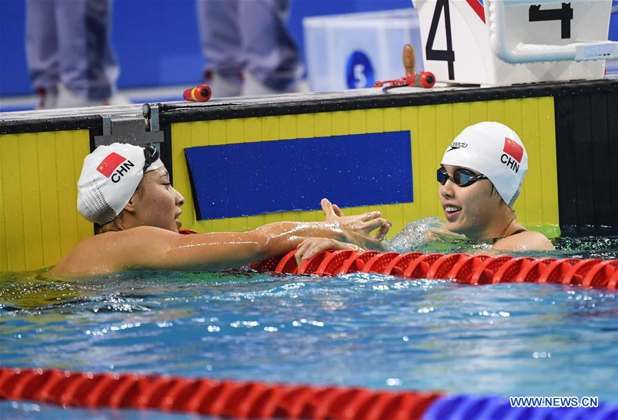 (SP)CHINA-WUHAN-7TH MILITARY WORLD GAMES-SWIMMING-WOMEN'S 100M FREESTYLE