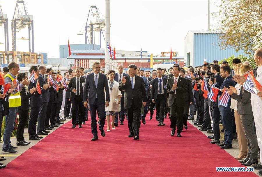 GREECE-CHINESE PRESIDENT-PIRAEUS PORT-VISIT