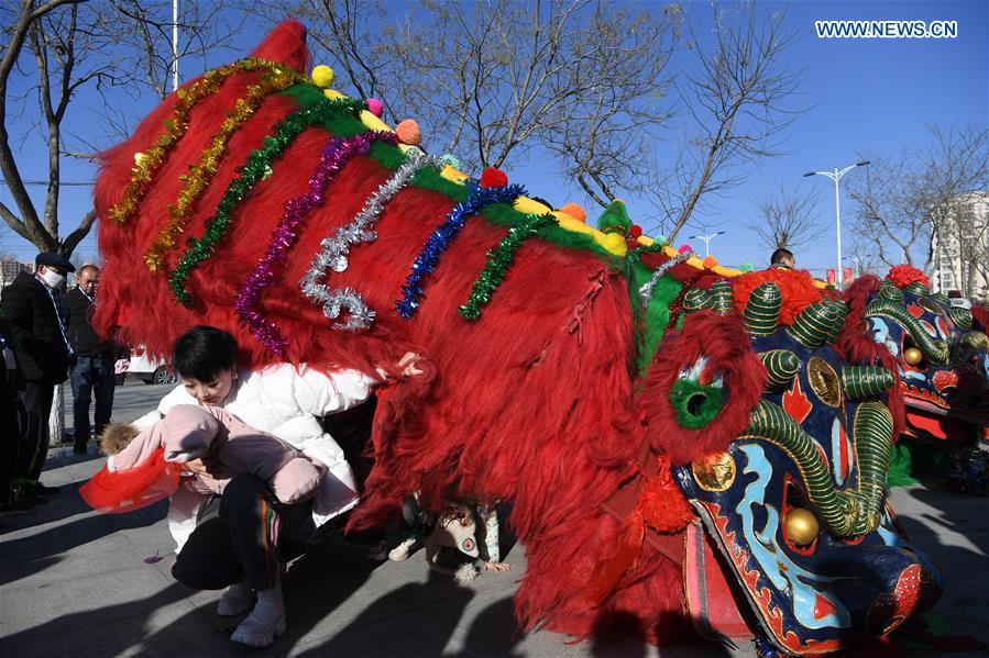 CHINA-GANSU-YONGDENG-LION DANCE (CN)