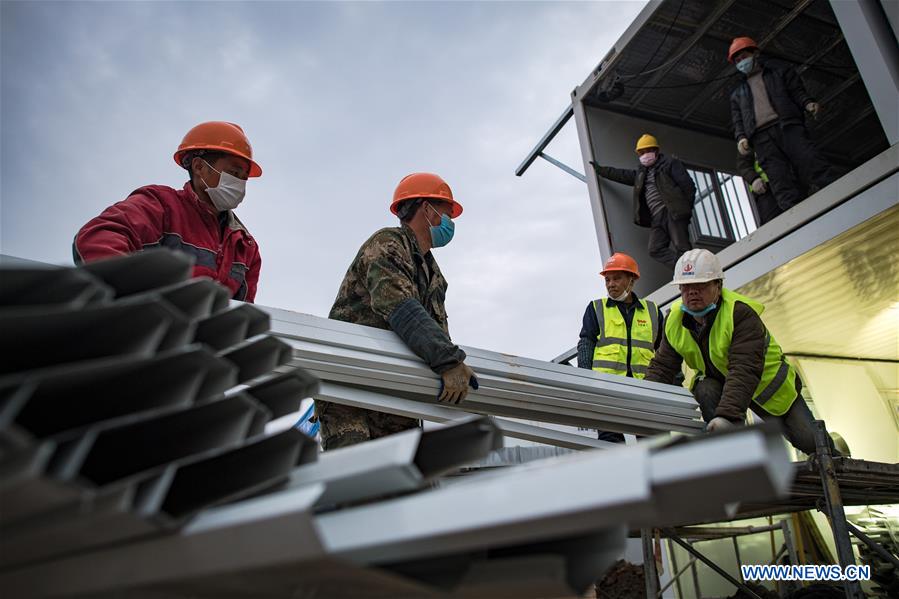 (SPOT NEWS)CHINA-WUHAN-HUOSHENSHAN HOSPITAL-CONSTRUCTION (CN)