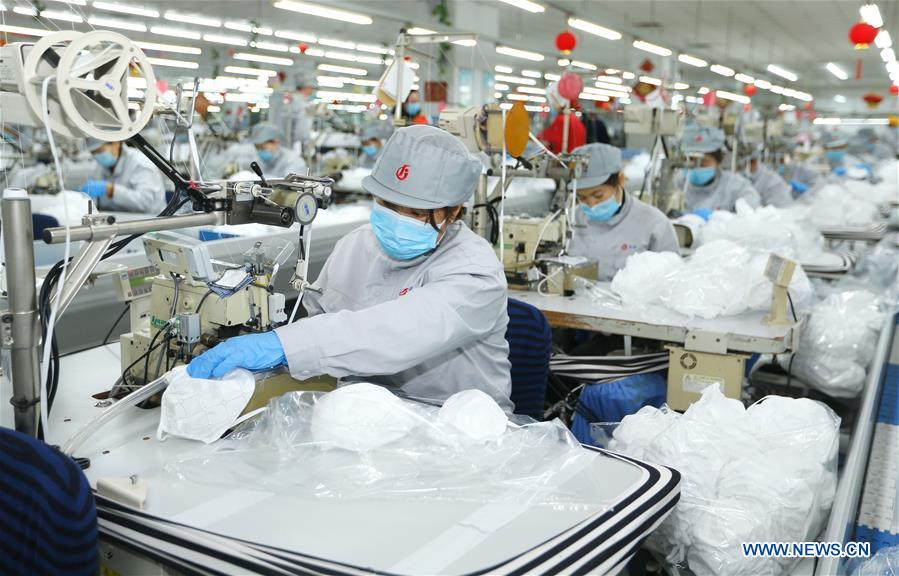 CHINA-SHANDONG-QINGDAO-NCP-FACE MASK-PRODUCTION (CN)