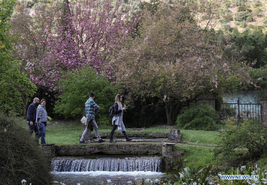 ITALY-CISTERNA-GARDEN OF NINFA