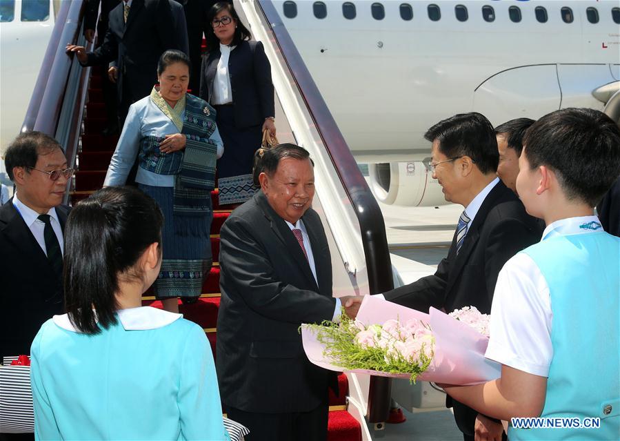 (G20 SUMMIT)CHINA-HANGZHOU-LAO PRESIDENT-ARRIVAL (CN)