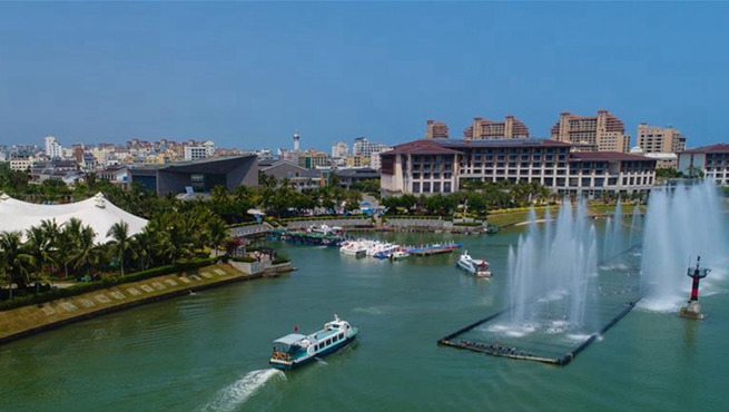 Aerial view of Boao: From fishing village to stronghold of diplomacy