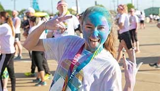 "Color Run" held in Texas, U.S.