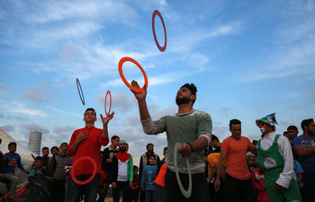 "Great March of Return" mass rally held near border between E Gaza Strip and Israel