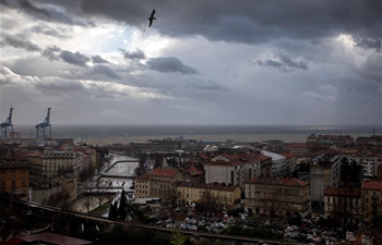 Stormy weather hits Rijeka, Croatia