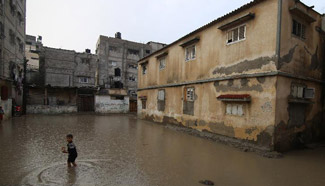 Flood hits southern Gaza Strip