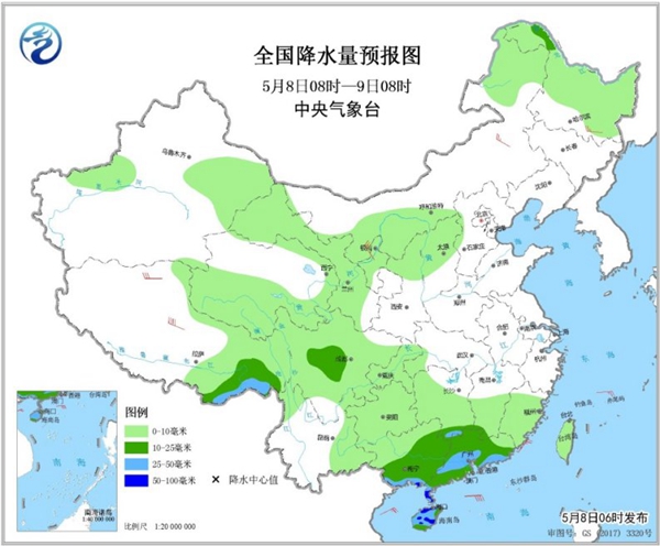 冷空气要撤啦！今日全国降水整体弱 华南仍有强对流