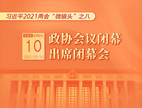 习近平2021两会“微镜头”之八：3月10日 政协会议闭幕，出席闭幕会